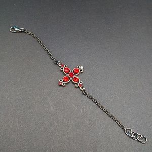Red flower bracelet
